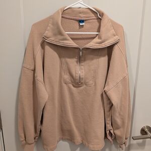 Old Navy Tan Fleece Pullover
